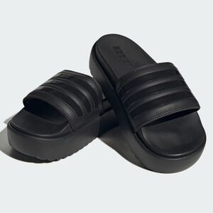 Adidas Women's Black Slide Sandals